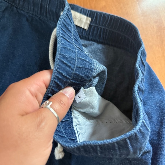 LOFT Blue Shorts Women's Large - Picture 5 of 9